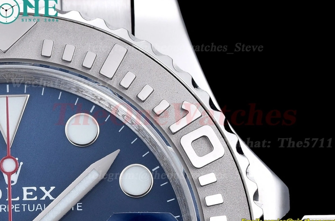 SS Blue MY8215 40mm SS Dot Yacht-Master GDF 126622 0106
